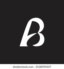 AB letter logo design initial art icon vector monogram