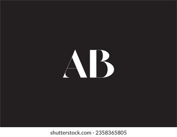 Logo-Design für AB-Buchstaben und Monogramm-Logo