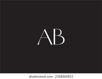 Diseño De Logotipo De Letra AB Y Logotipo De Monograma