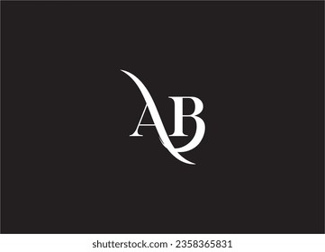 Logo-Design für AB-Buchstaben und Monogramm-Logo
