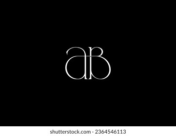 AB letter logo design and monogram logo design