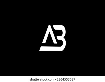 AB letter logo design and monogram logo design