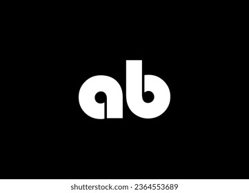 AB letter logo design and monogram logo design