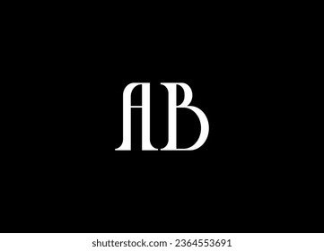 AB letter logo design and monogram logo design