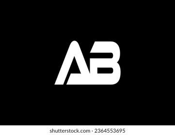 AB letter logo design and monogram logo design