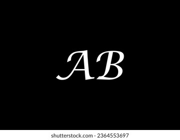 AB letter logo design and monogram logo design