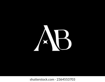 AB letter logo design and monogram logo design