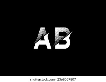 AB letter logo design and monogram logo design