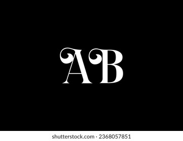AB letter logo design and monogram logo design