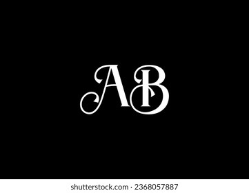 AB letter logo design and monogram logo design