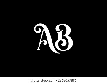 AB letter logo design and monogram logo design