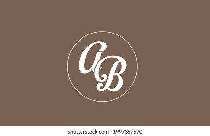 AB Letter Logo Design Template Vector
