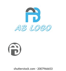 AB LETTER LOGO DESIGN TEMPLATE