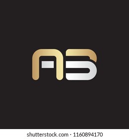 AB letter logo design vector
