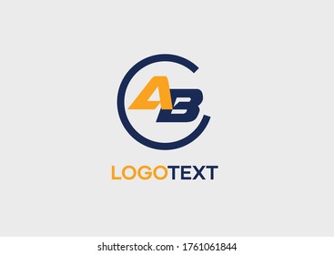 AB Letter logo design vector