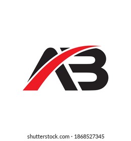AB letter logo design vector