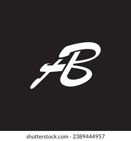 vector de diseño de logotipo de letras AB