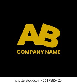 AB letter logo design vector