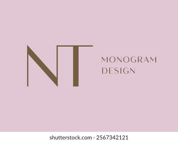 AB letter logo icon design. Classic style luxury initials monogram.