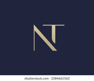 AB letter logo icon design. Classic style luxury initials monogram.