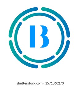 AB letter logo with nice  background.
