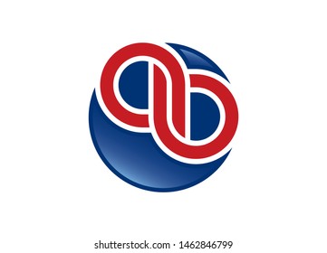 AB letter logo, Text logo design