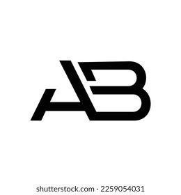 AB Letter Minimalist Initial Logo Design