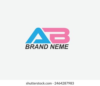 AB-Buchstabe Personal Logo Design Vorlage