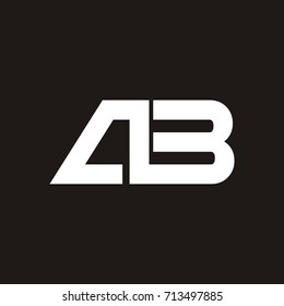 AB letter template logo design vector