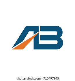 AB letter template logo design vector