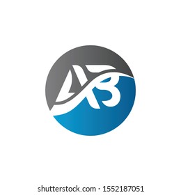 AB letter Type Logo Design for your business. AB Logo vector Template.