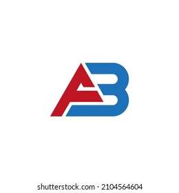 AB-Buchstaben, Vektordesign für Symbol, Symbol oder Logo