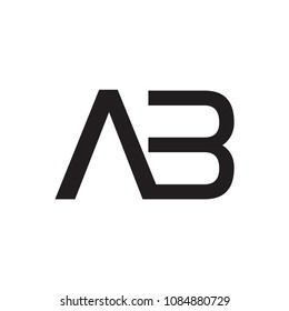 ab letter vector logo