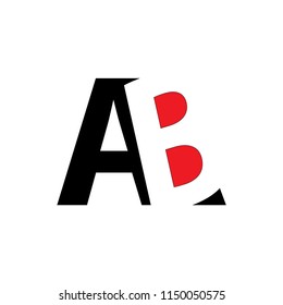 ab letter vector logo