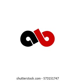 ab letter vector logo