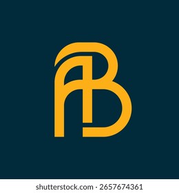 ab letters vector abstract modern logo