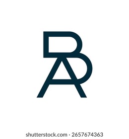 ab letters vector abstract modern logo
