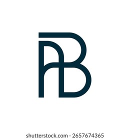 ab letters vector abstract modern logo