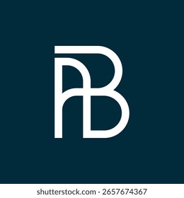 ab letters vector abstract modern logo