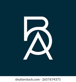 ab letters vector abstract modern logo