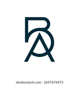 ab letters vector abstract modern logo