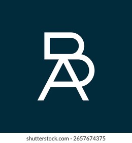 ab letters vector abstract modern logo