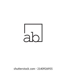 AB line concept logo in high quality professional design that will be best for your companies