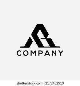 Plantilla de logotipo AB o logotipo BA