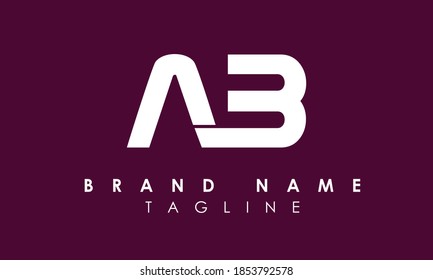 AB logo creative monogram design vector
