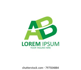 AB logo design