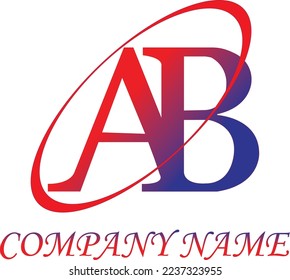 Ab logo design. letter logo