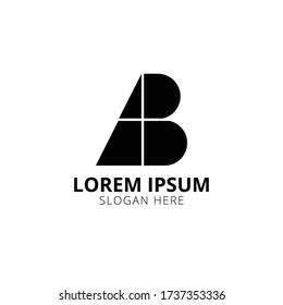 AB Logo-Design, Buchstaben-Logo, ab-stylischer Logo-Vektor, ab-Buchstaben modernes Design.