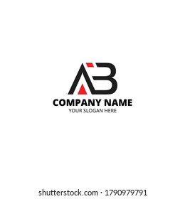Diseño del logotipo AB con un aspecto moderno