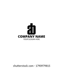 Diseño del logotipo AB con un aspecto moderno